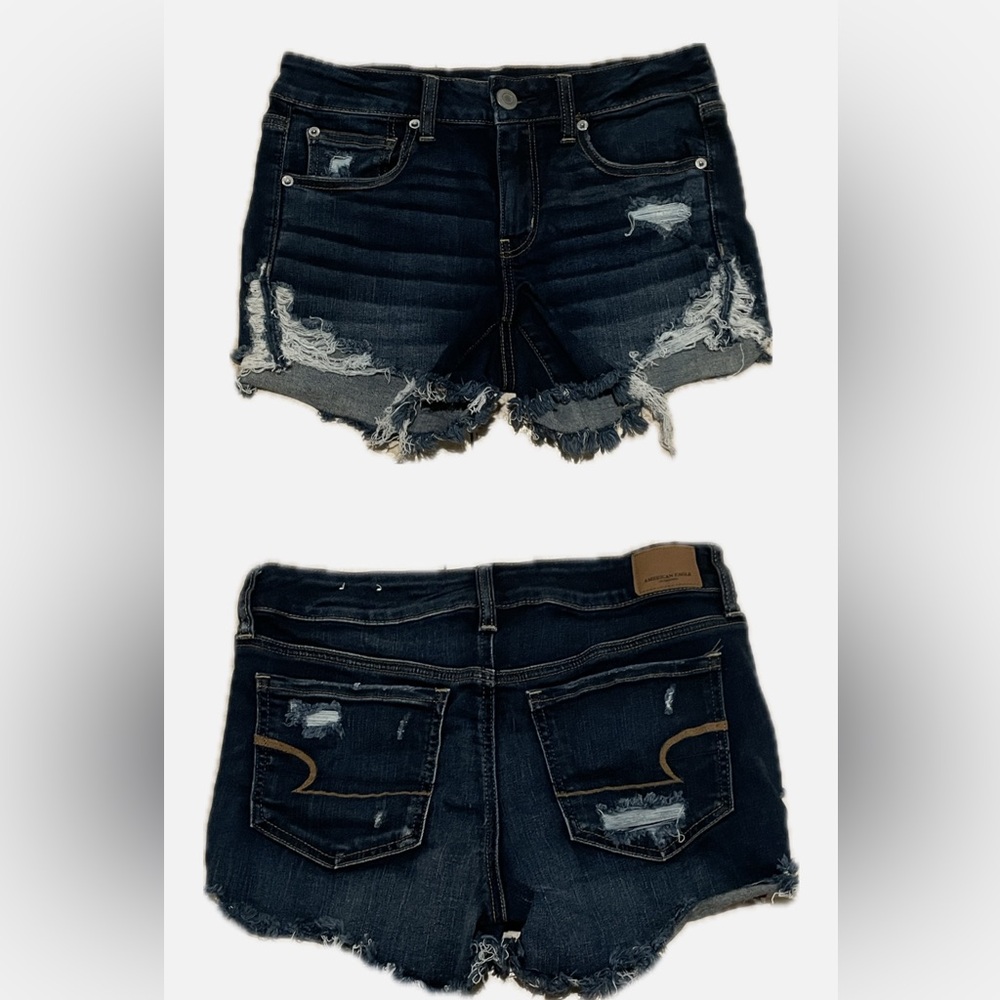 American Eagle Outfitters Jean Shorts Distressed Style